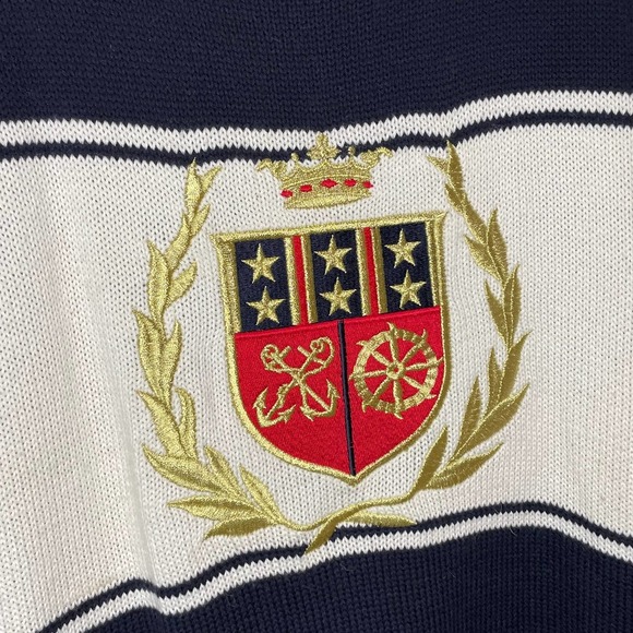 JH Collectibles Gold Crest Stars Crewneck Vintage Womens Sweater Star Studded M - Picture 6 of 7